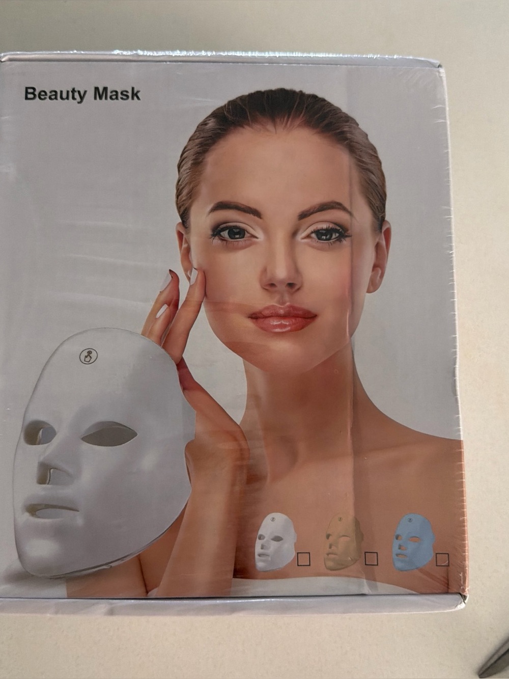LED Facial Therapy Mask - White